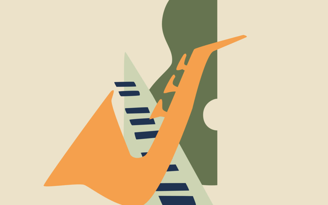 Piano, horn och gitarr